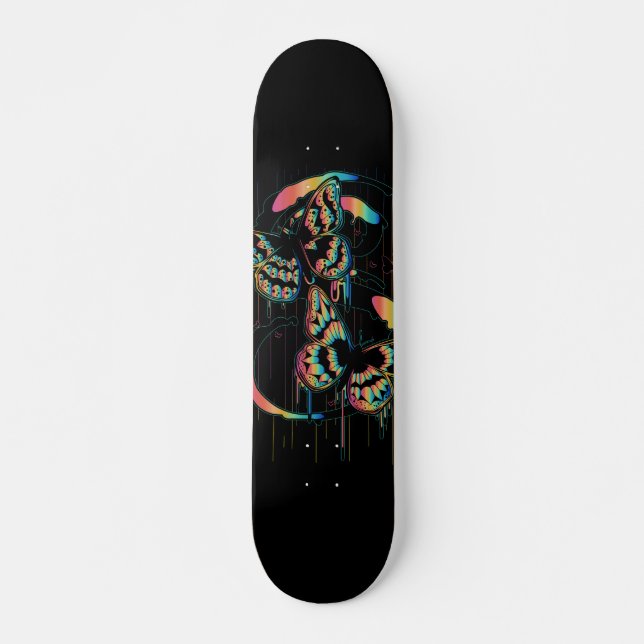 Butterfly Rain Skateboard (Vorne)