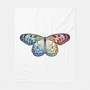 Butterfly Rainbow Fleecedecke