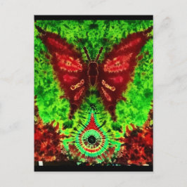 Butterfly-Rave Postkarte
