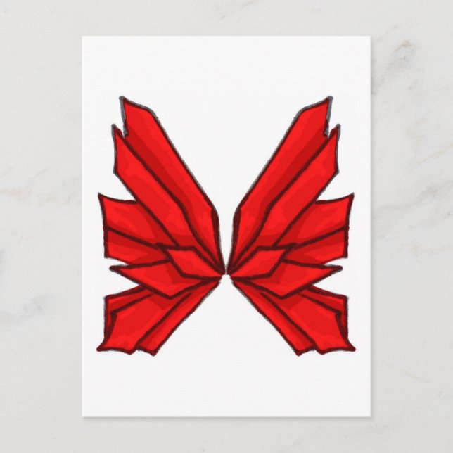 Butterfly Red I Postkarte (Vorderseite)