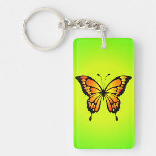 Butterfly Red Yellow Insect Illustration-20285 T-S Schlüsselanhänger