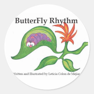 Butterfly-Rhythmus-Aufkleber Runder Aufkleber