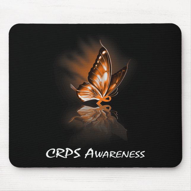 Butterfly Ribbon CRPS-Bewusstsein Mousepad (Vorne)