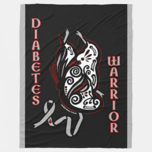 Butterfly/Ribbon...Diabetes Fleecedecke