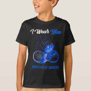 Butterfly Ribbon Feather Hydrocephalus Bewusstsein T-Shirt