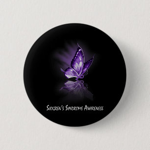 Butterfly-Ribbon-Sjogren-Syndrom Button