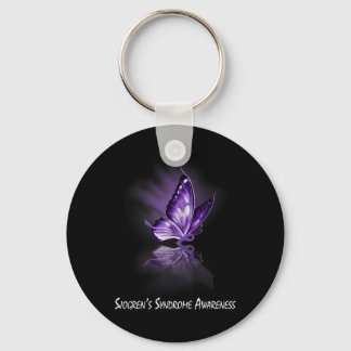 Butterfly-Ribbon-Sjogren-Syndrom Schlüsselanhänger