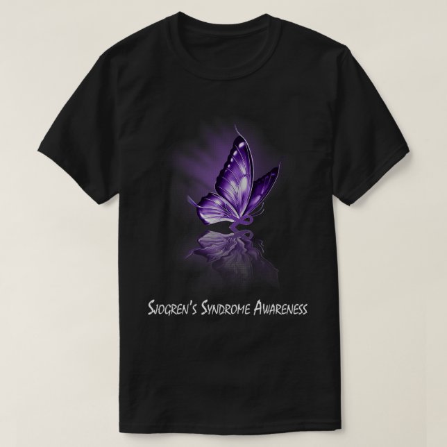 Butterfly-Ribbon-Sjogren-Syndrom T-Shirt (Design vorne)