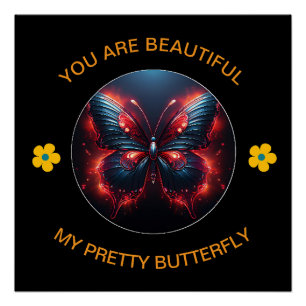 Butterfly Romantik Poster