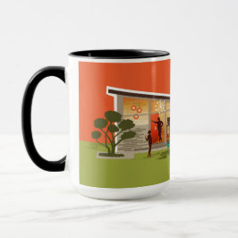 Butterfly Roof Mitte des Jahrhunderts Modernes Hau Tasse