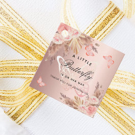 Butterfly Rose Goldflorchen Mädchen Dusche Geschenkanhänger