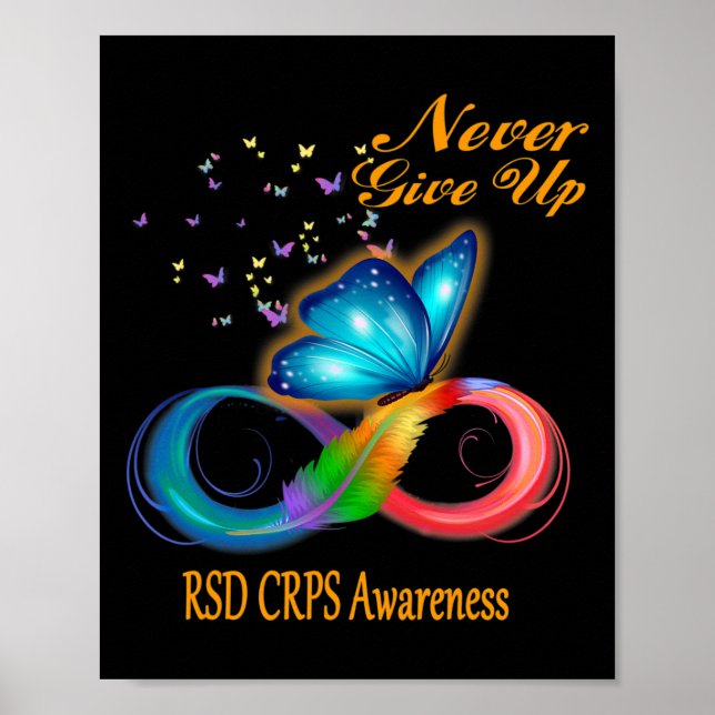 Butterfly-Rsd-Crps-Bewusstsein Poster (Vorne)