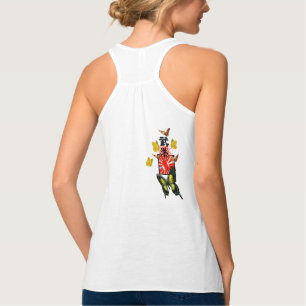 Butterfly Samurai Kanji und japanische Flagge T -  Tank Top