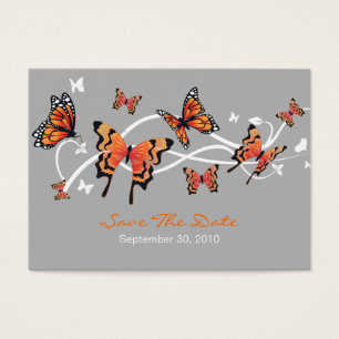 Butterfly Save the Date Hochzeit Custom MiniCard