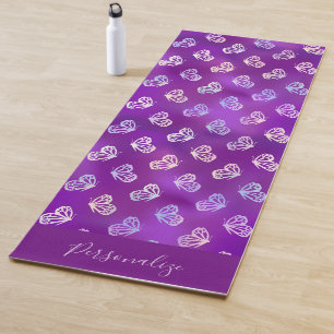 Butterfly Schöne Lila Schmetterlinge Zen Yogamatte