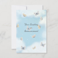 Butterfly-Schwarm in Dreamy Blue Sky Custom