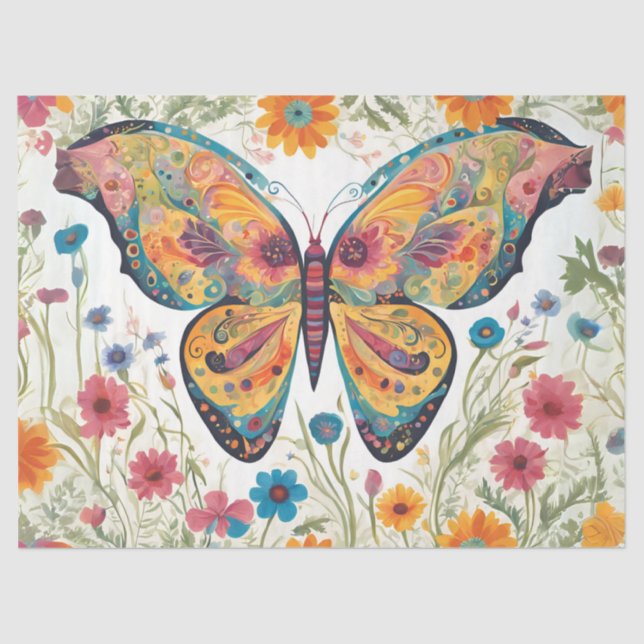 Butterfly Seidenpapier (Vorderseite)