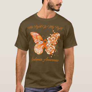 Butterfly Sein Kampf ist mein Kampf Leukämie Bewus T-Shirt