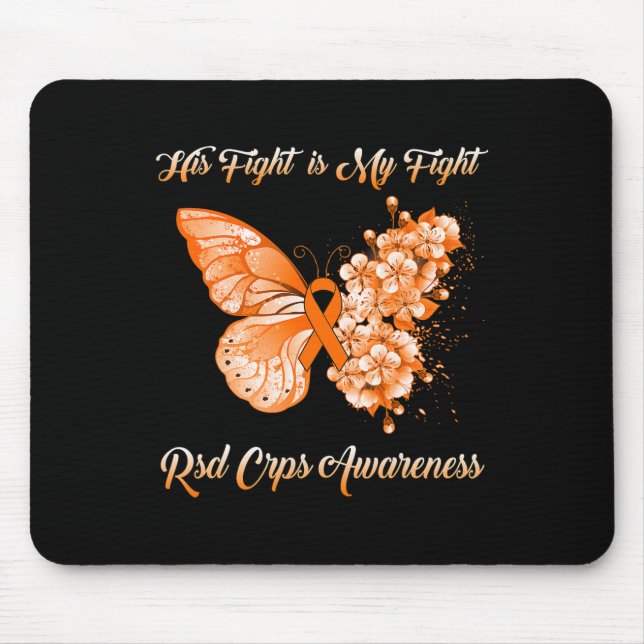 Butterfly sein Kampf ist mein Kampf Rsd Crps Bewus Mousepad (Vorne)