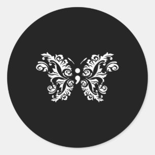 Butterfly Semicolon Mental Health Awareness Warrio Runder Aufkleber