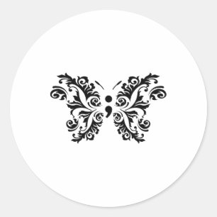 Butterfly Semicolon Suicide Awareness Prevention T Runder Aufkleber