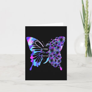 Butterfly Semicolon Suicide Bewusstsein Mentale Ge Karte