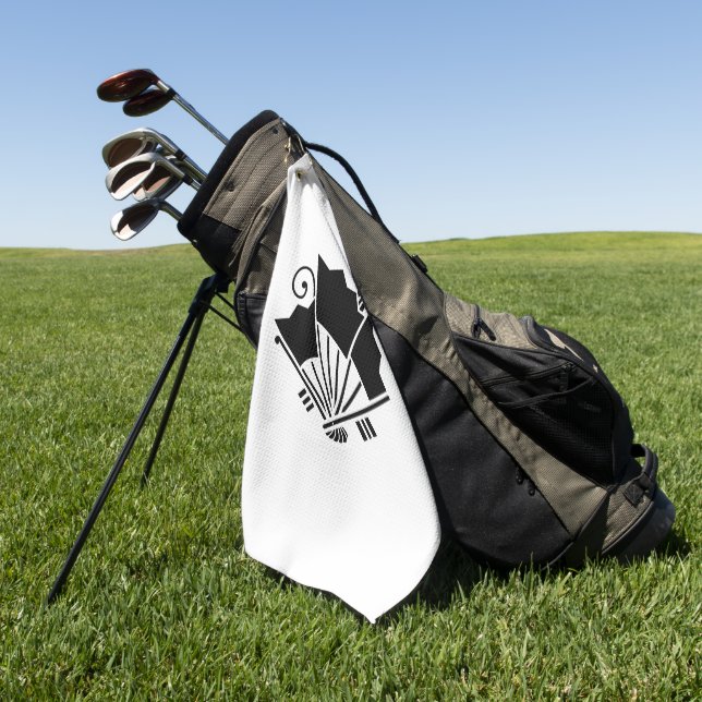 Butterfly-shaped fans (Ageha) Golfhandtuch (Gras)