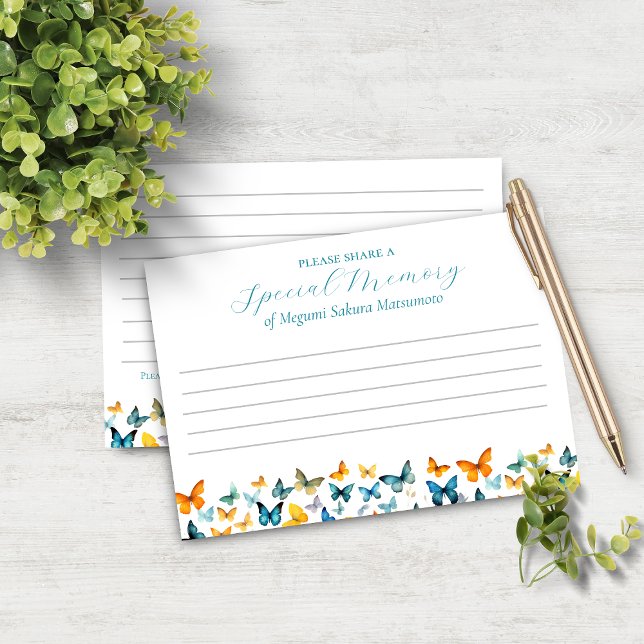 Butterfly Share einer Speicherkarte Einladung (Von Creator hochgeladen)