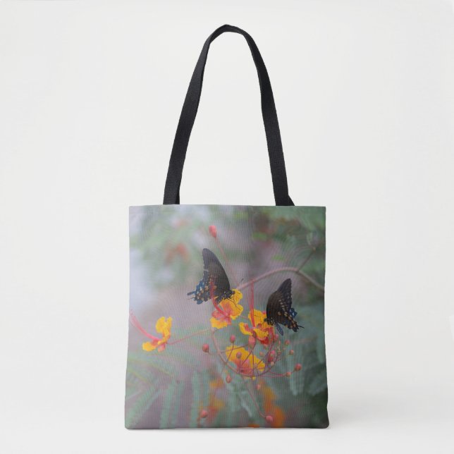 Butterfly Shopping Bag - Zwei Schmetterlingsgarten (Vorderseite)