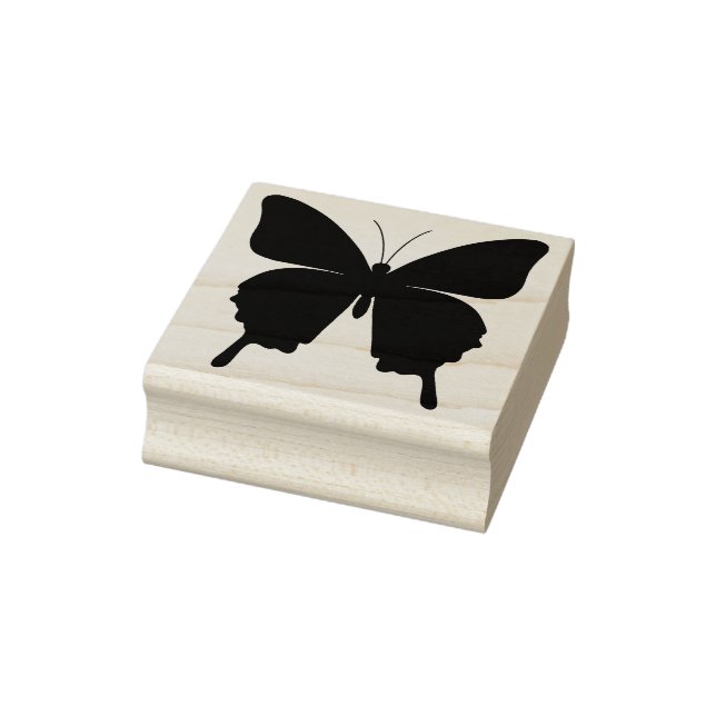 Butterfly Silhouette Art Gummi Briefmarke Gummistempel (Stempel)