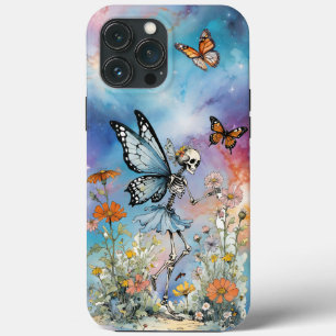 Butterfly Skeleton Fairy Pastel Marble Galaxy Case-Mate iPhone Hülle