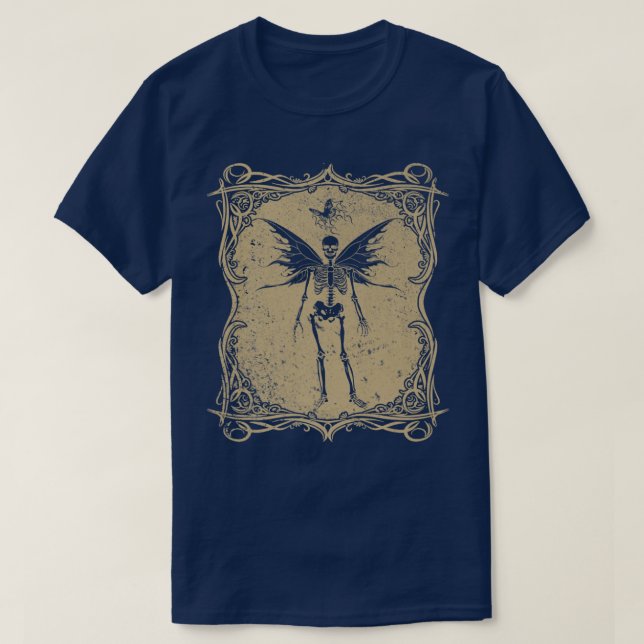 Butterfly Skeleton Fairycore Gothic Fairy Grunge A T-Shirt (Design vorne)