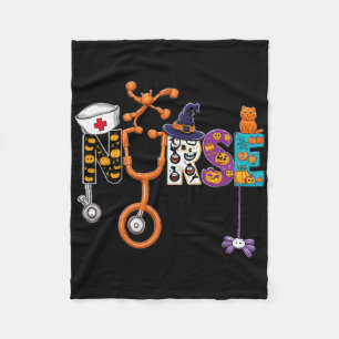 Butterfly Skeleton Retro Halloween Fleecedecke