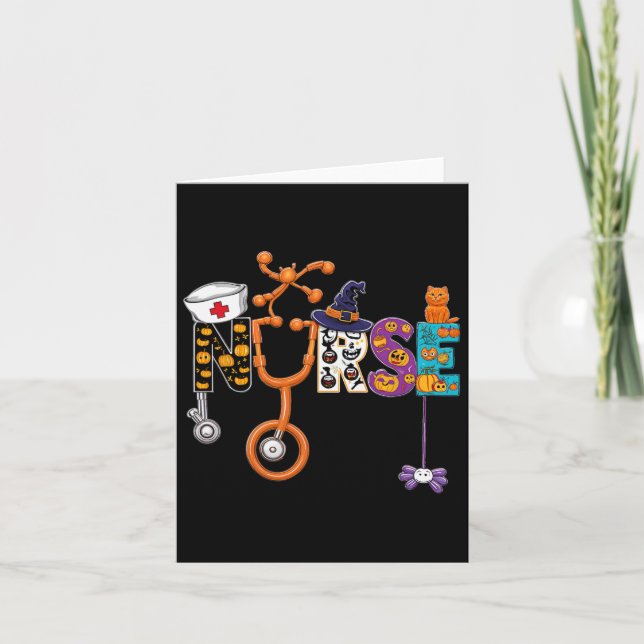 Butterfly Skeleton Retro Halloween Karte (Vorderseite)