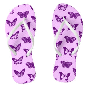 Butterfly-Sketch, Orchid & Amethyst lila Flip Flops