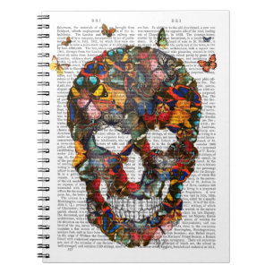 Butterfly Skull Notizblock