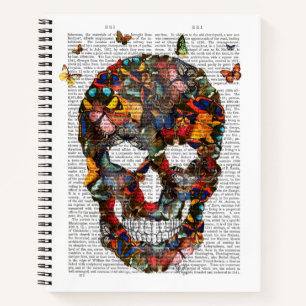 Butterfly Skull Notizbuch
