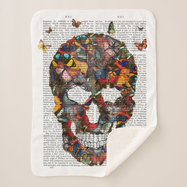 Butterfly Skull Sherpadecke (Vorderseite)