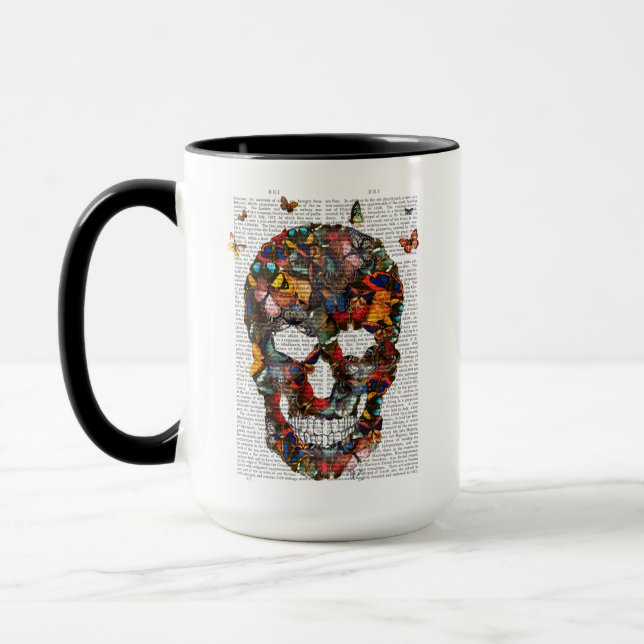 Butterfly Skull Tasse (Links)