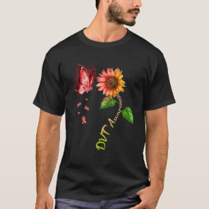 Butterfly Sonnenblume DVT-Bewusstsein T-Shirt