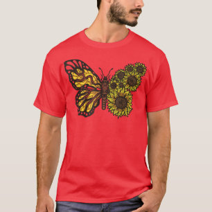 Butterfly Sonnenblume für Schmetterling & Sonnenbl T-Shirt