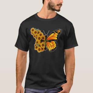 Butterfly Sonnenblume Kreuz Glaube Gott Jesus Chri T-Shirt