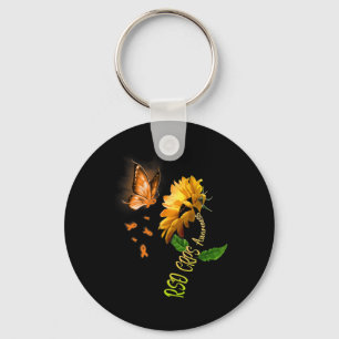 Butterfly Sonnenblume Rsd Crps Bewusstsein 1 Schlüsselanhänger