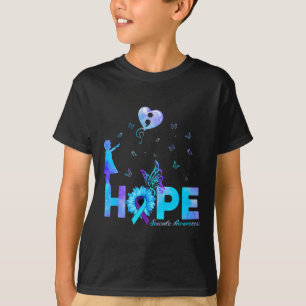 Butterfly Sonnenblume Suizidprävention Bewusstsein T-Shirt