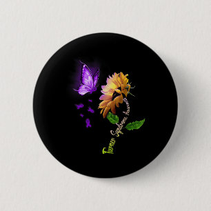 Butterfly Sonnenblumen-Turner-Syndrom Bewusstsein Button