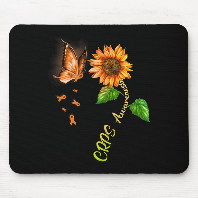 Butterfly Sonnenblumenkrebs Bewusstsein 1 Mousepad (Vorne)