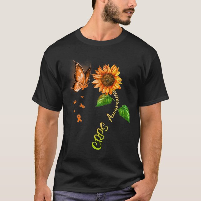 Butterfly Sonnenblumenkrebs Bewusstsein 1 T-Shirt (Vorderseite)