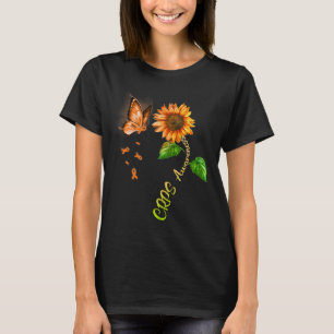 Butterfly Sonnenblumenkrebs Bewusstsein 1 T-Shirt