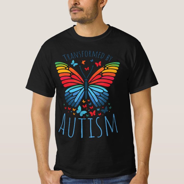 Butterfly Spectrum - Transformed by Autism T-Shirt (Vorderseite)