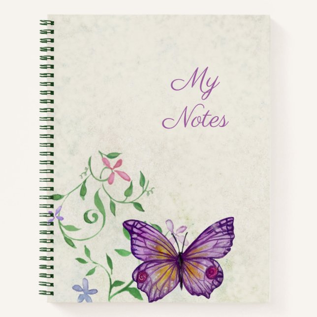 Butterfly SpiralNotebook Notizbuch (Vorderseite)